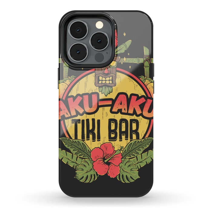 iPhone 13 pro StrongFit Aku Aku - Tiki Bar by Ilustrata