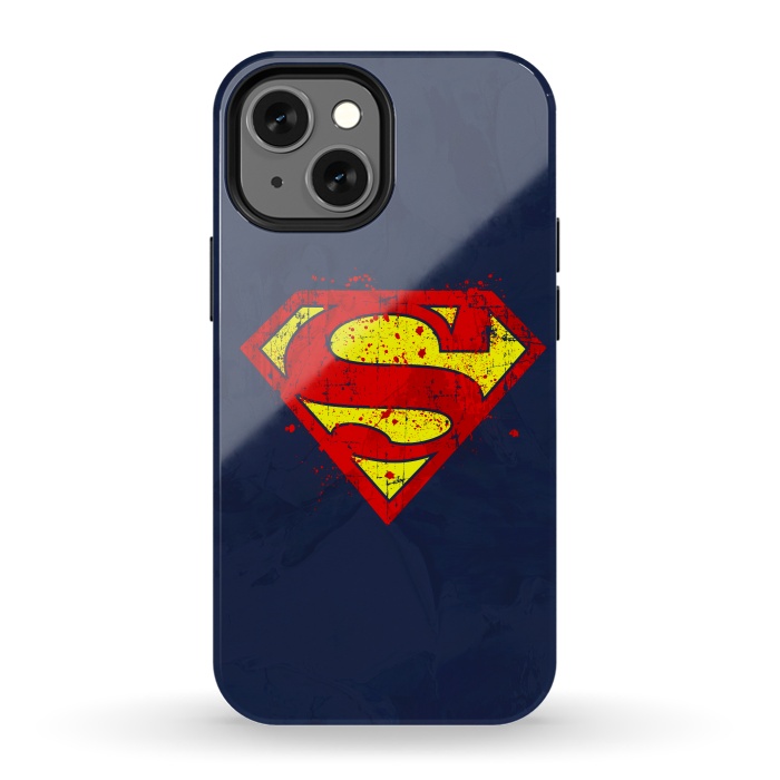 iPhone 13 mini StrongFit Super Man's Splash by Sitchko