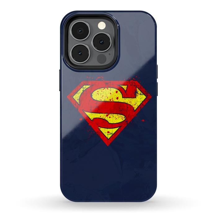 iPhone 13 pro StrongFit Super Man's Splash by Sitchko