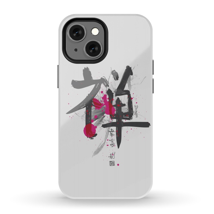 iPhone 13 mini StrongFit Hieroglyph "Dragon" by Sitchko