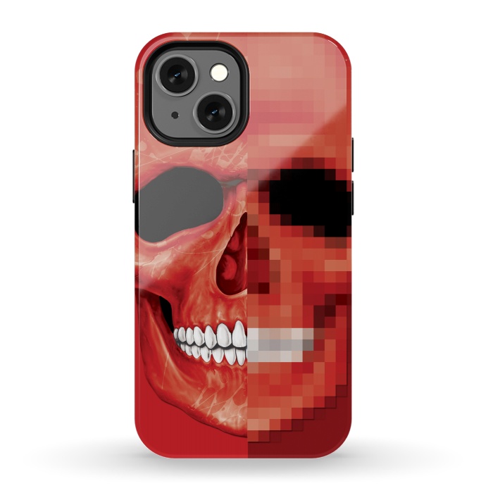 iPhone 13 mini StrongFit Red Skull by Sitchko