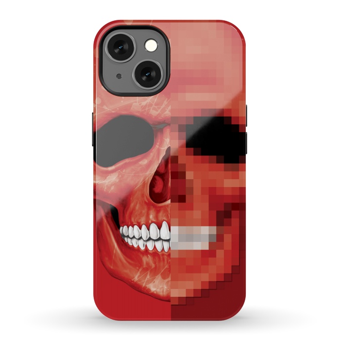 iPhone 13 StrongFit Red Skull by Sitchko