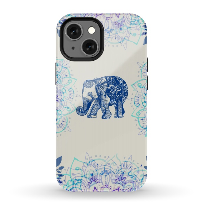 iPhone 13 mini StrongFit Pretty Little Elephant  by Rose Halsey