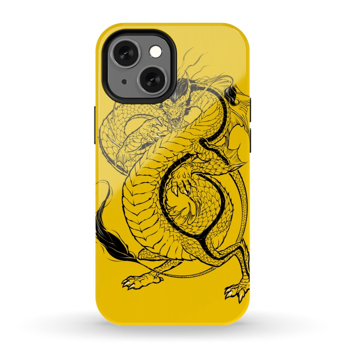 iPhone 13 mini StrongFit Bruce, the Dragon by Draco