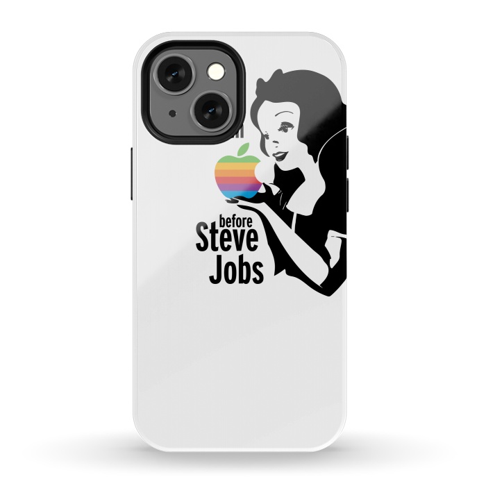 iPhone 13 mini StrongFit Snow White I Had An Apple by Alisterny