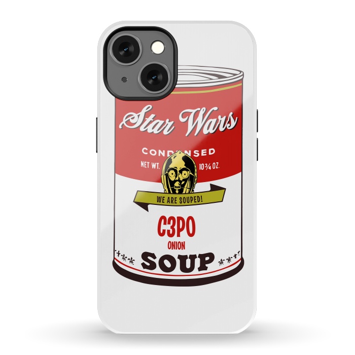 iPhone 13 StrongFit Star Wars Campbells Soup C3PO by Alisterny