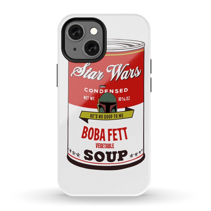 iPhone 13 mini StrongFit Star Wars Campbells Soup Boba Fett by Alisterny