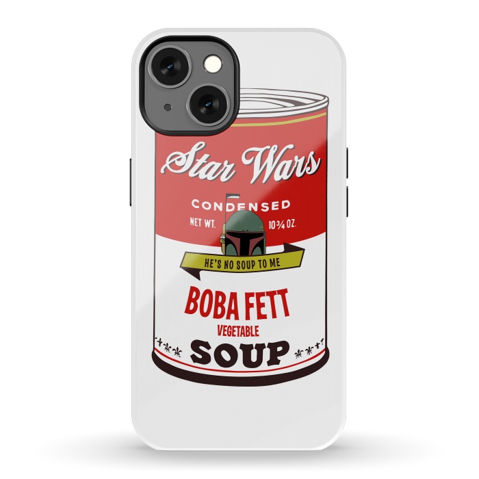 iPhone 13 StrongFit Star Wars Campbells Soup Boba Fett by Alisterny