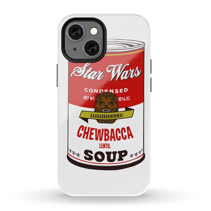 iPhone 13 mini StrongFit Star Wars Campbells Soup Chewbacca by Alisterny