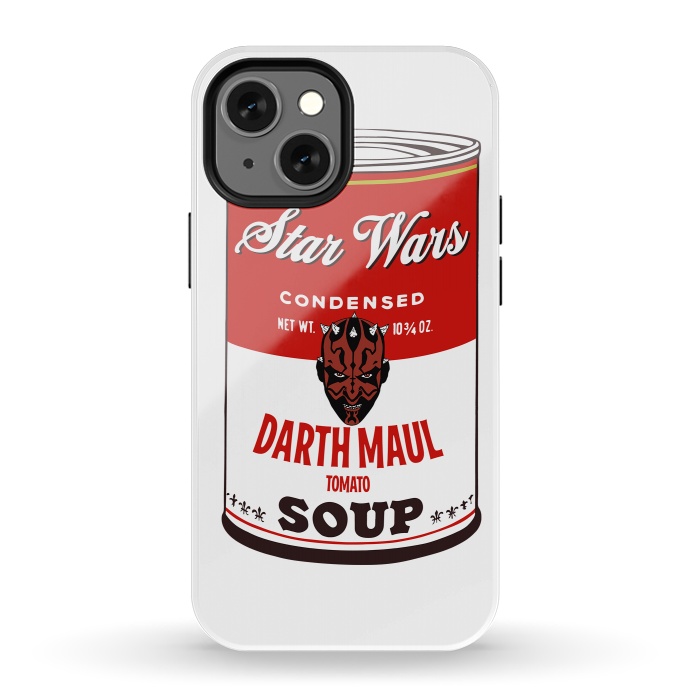 iPhone 13 mini StrongFit Star Wars Campbells Soup Darth Maul by Alisterny