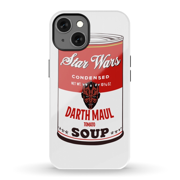 iPhone 13 StrongFit Star Wars Campbells Soup Darth Maul by Alisterny