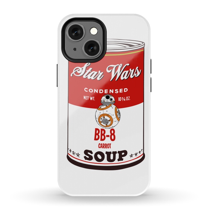 iPhone 13 mini StrongFit Star Wars Campbells Soup BB-8 by Alisterny