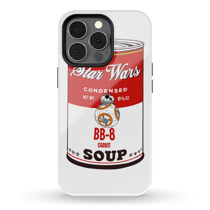 iPhone 13 pro StrongFit Star Wars Campbells Soup BB-8 by Alisterny