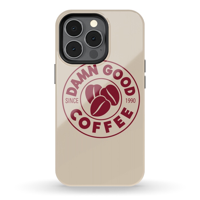 iPhone 13 pro StrongFit Twin Peaks Damn Good Coffee Costa by Alisterny