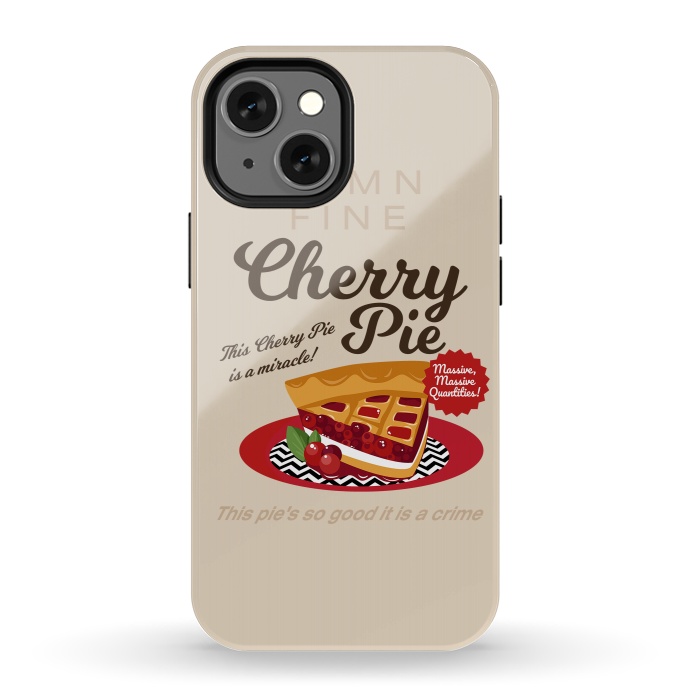 iPhone 13 mini StrongFit Twin Peaks Damn Fine Cherry Pie by Alisterny