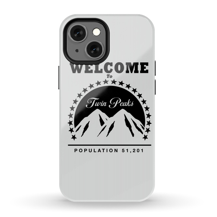 iPhone 13 mini StrongFit Twin Peaks Paramount Logo by Alisterny