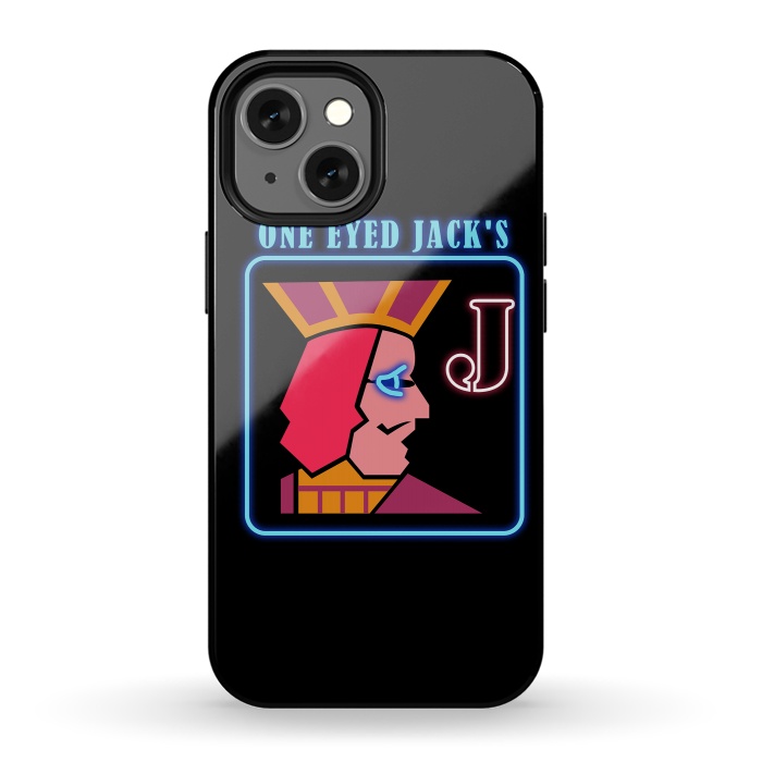 iPhone 13 mini StrongFit Twin Peaks One Eye Jacks by Alisterny