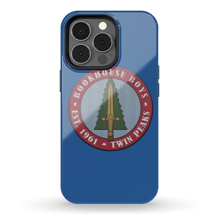 iPhone 13 pro StrongFit Twin Peaks Bookhouse Boys Embroidered by Alisterny