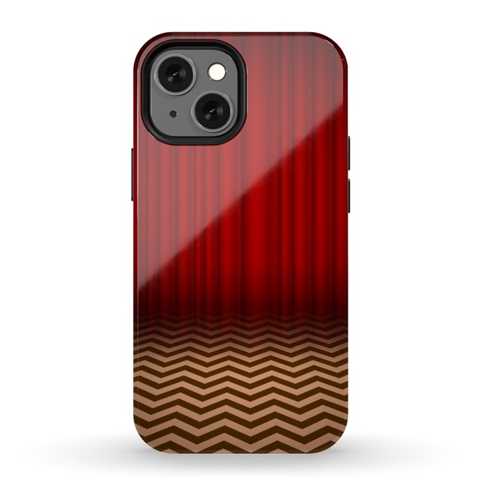 iPhone 13 mini StrongFit Twin Peaks Red Room by Alisterny