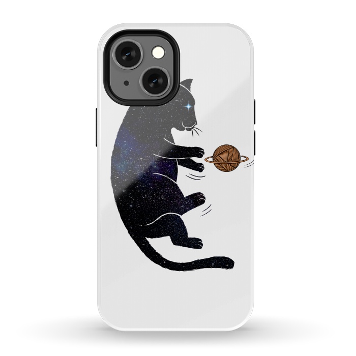 iPhone 13 mini StrongFit Cat Universe by Coffee Man