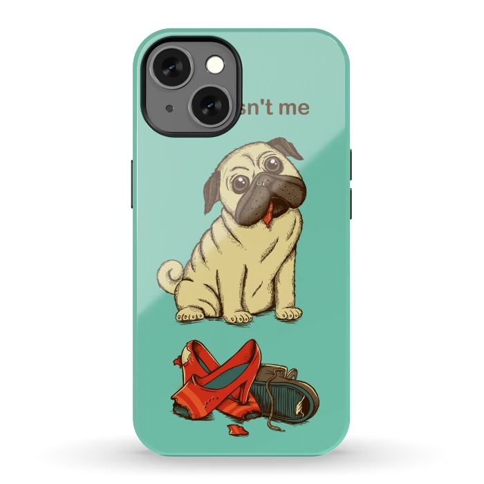 iPhone 13 StrongFit Dog And Shoes by Coffee Man