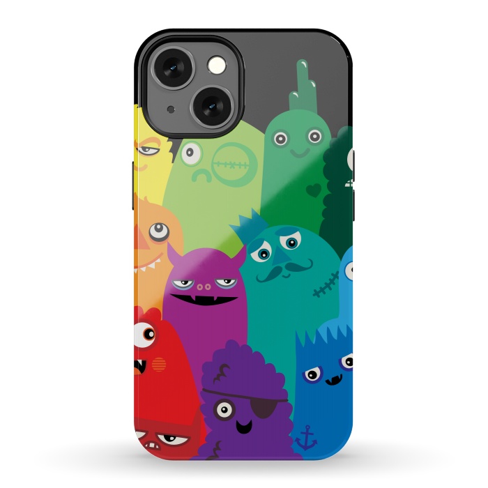 iPhone 13 StrongFit Phone full of Monsters by Wotto
