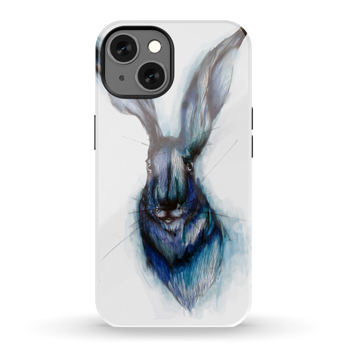 iPhone 13 StrongFit Blue Hare by ECMazur 