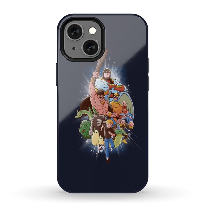 iPhone 13 mini StrongFit CHILDHOOD HEROES by SKULLPY