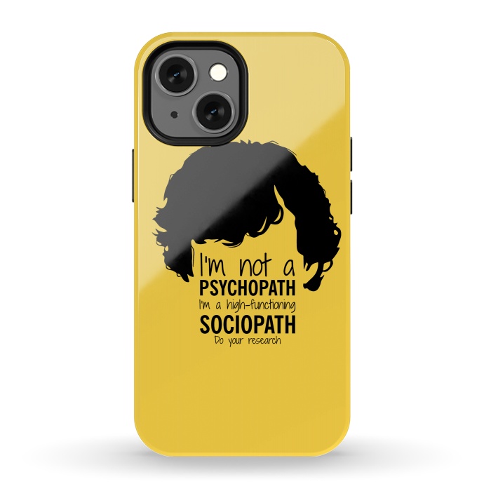 iPhone 13 mini StrongFit Sherlock Holmes High Functioning Sociopath by Alisterny