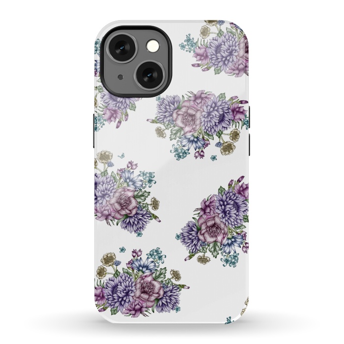 iPhone 13 StrongFit Vintage Florals by ECMazur 
