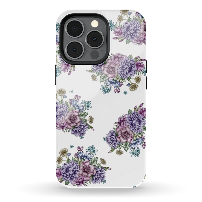 iPhone 13 pro StrongFit Vintage Florals by ECMazur 