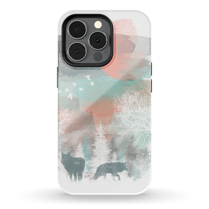 iPhone 13 pro StrongFit Winter Paint by Elizabeth Dioquinto