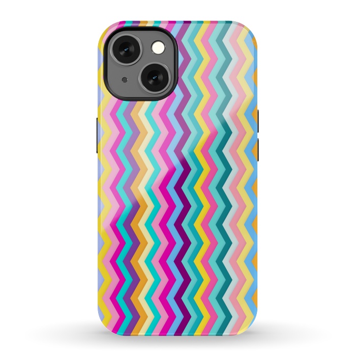 iPhone 13 StrongFit Zigzag by Elizabeth Dioquinto