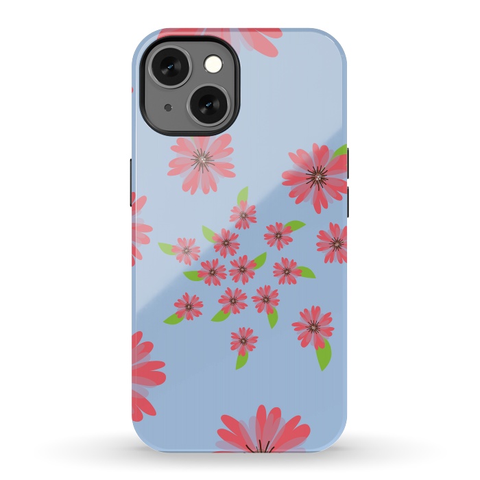 iPhone 13 StrongFit Floral spiral by Rossy Villarreal