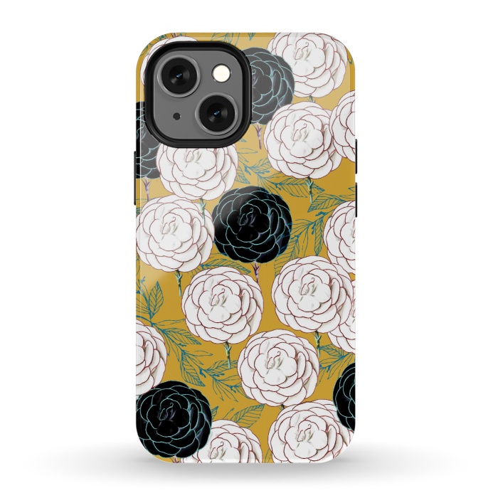 iPhone 13 mini StrongFit Carnations by Uma Prabhakar Gokhale