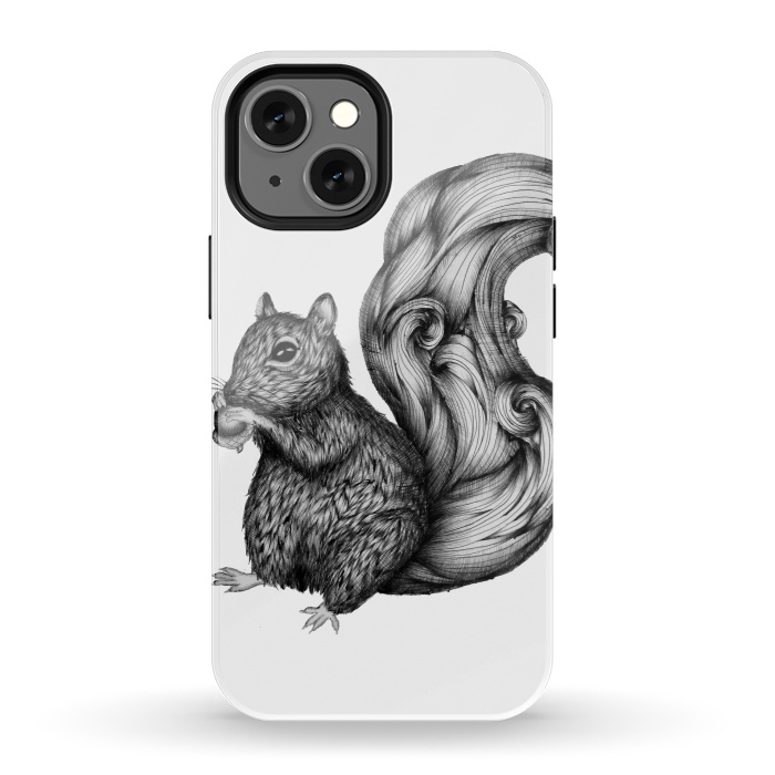 iPhone 13 mini StrongFit Little Squirrel by ECMazur 