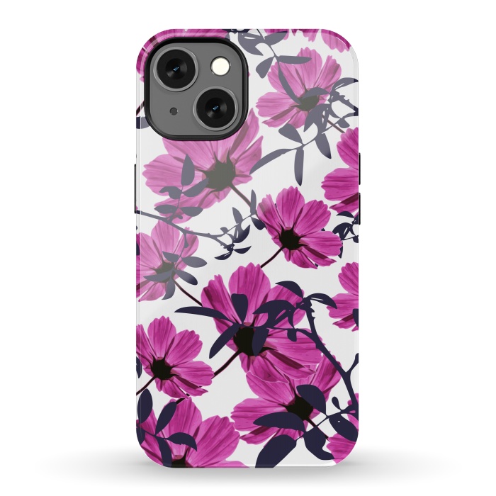 iPhone 13 StrongFit Floral Explorers  (White)  by Zala Farah