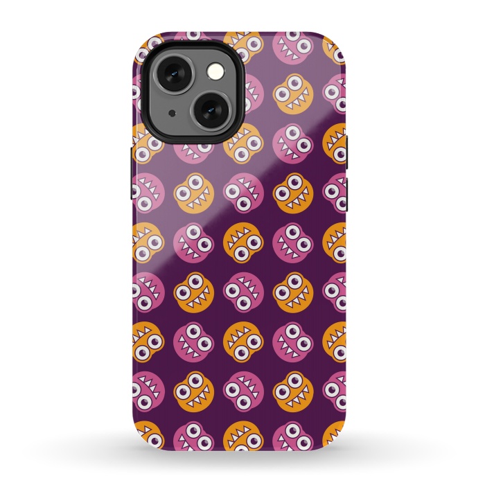 iPhone 13 mini StrongFit Cute Cartoon Bugs Pattern by Boriana Giormova