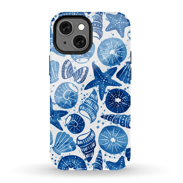 iPhone 13 mini StrongFit sea shells by Laura Grant