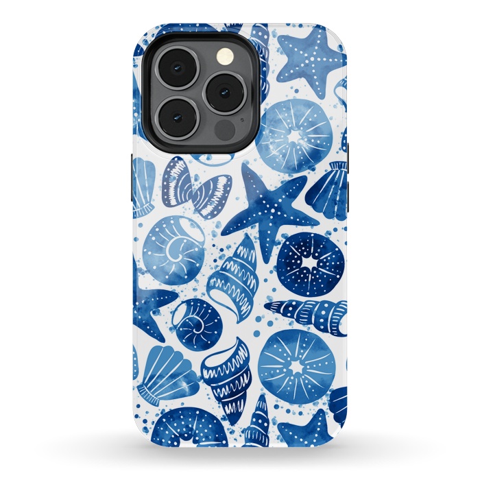 iPhone 13 pro StrongFit sea shells by Laura Grant