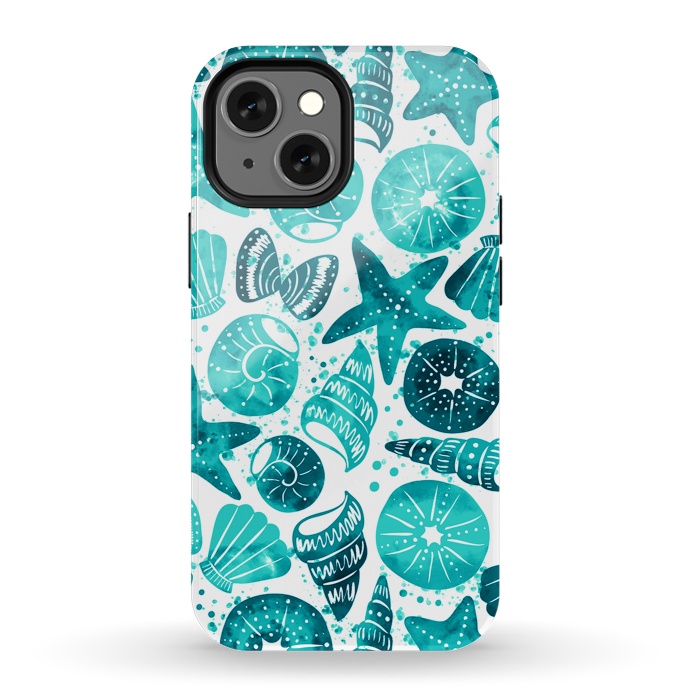 iPhone 13 mini StrongFit sea shells 2 by Laura Grant