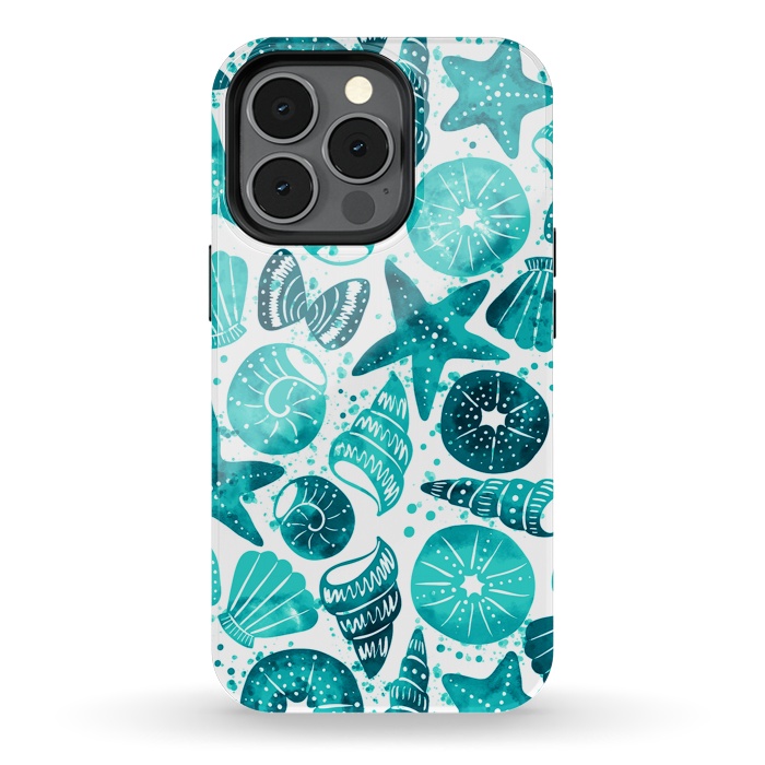 iPhone 13 pro StrongFit sea shells 2 by Laura Grant