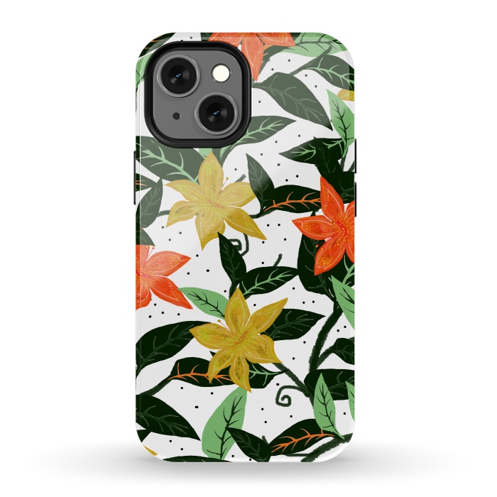 iPhone 13 mini StrongFit Tropical Rainforest by Uma Prabhakar Gokhale