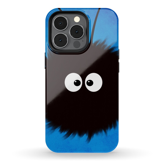 iPhone 13 pro StrongFit Blue Cute Dazzled Bug Character by Boriana Giormova