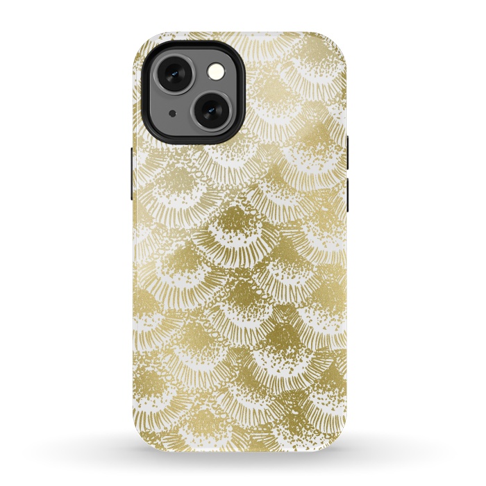 iPhone 13 mini StrongFit Organic Burst Gold by Caitlin Workman