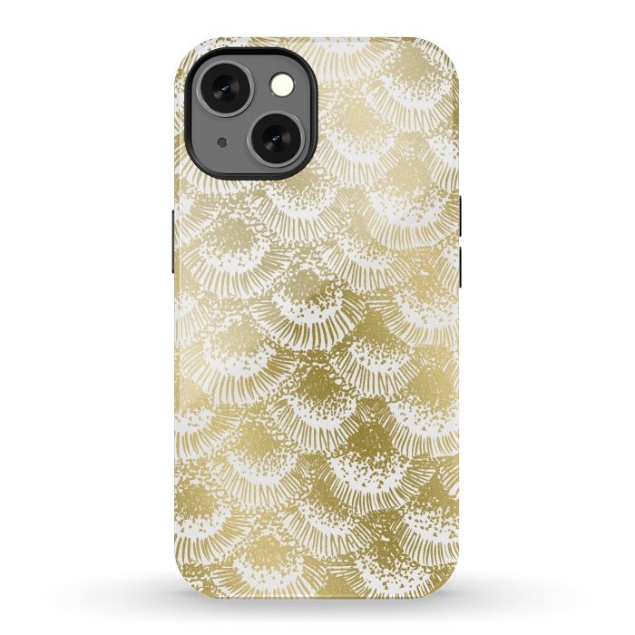 iPhone 13 StrongFit Organic Burst Gold by Caitlin Workman