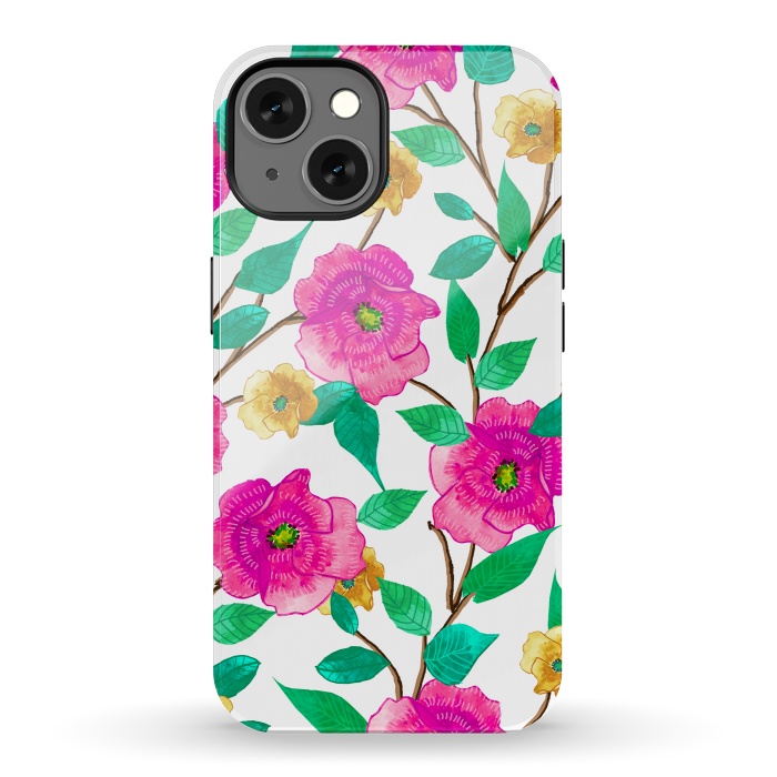 iPhone 13 StrongFit Floral Forever by Uma Prabhakar Gokhale