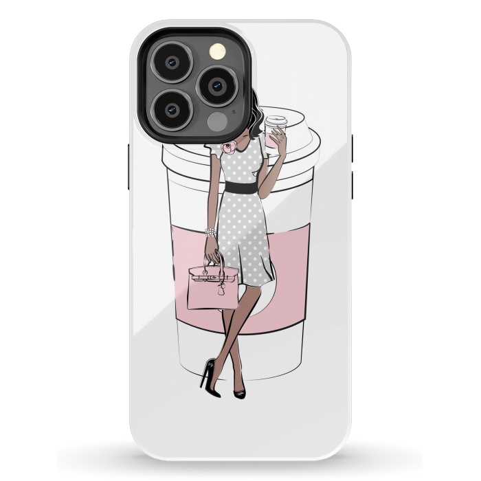 iPhone 13 Pro Max StrongFit Coffee Boss Babe Woman by Martina
