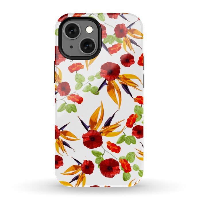 iPhone 13 mini StrongFit Mini Poppy Star by Zala Farah