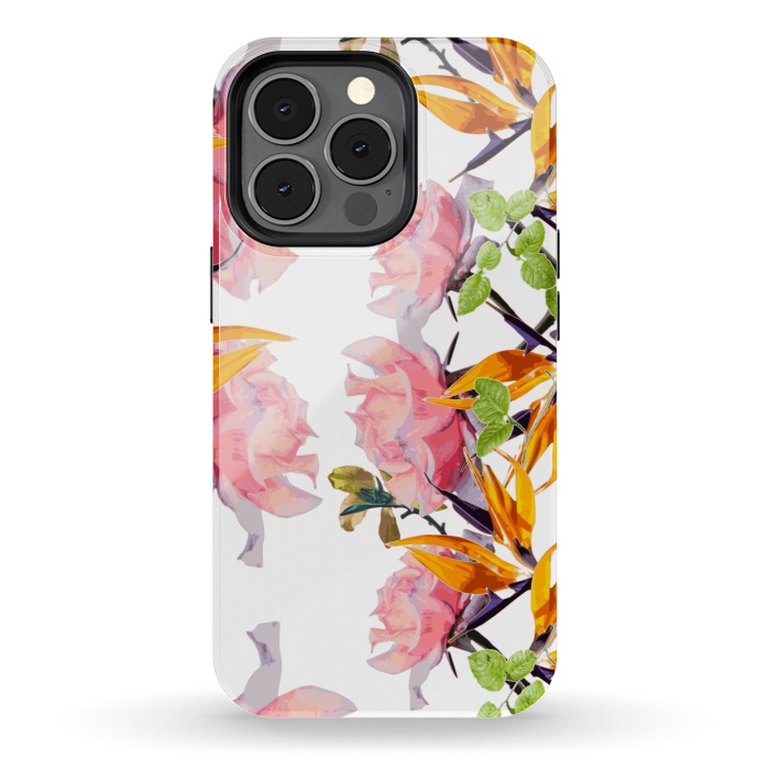 iPhone 13 pro StrongFit Lush Watercolor Florals by Zala Farah